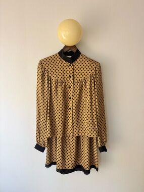 Vintage Albert Capraro Silk Skirt & Blouse Set